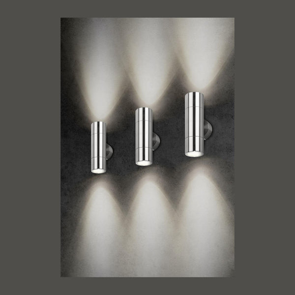 Applique extérieure Down 2 lumières inox (LCD-5121)