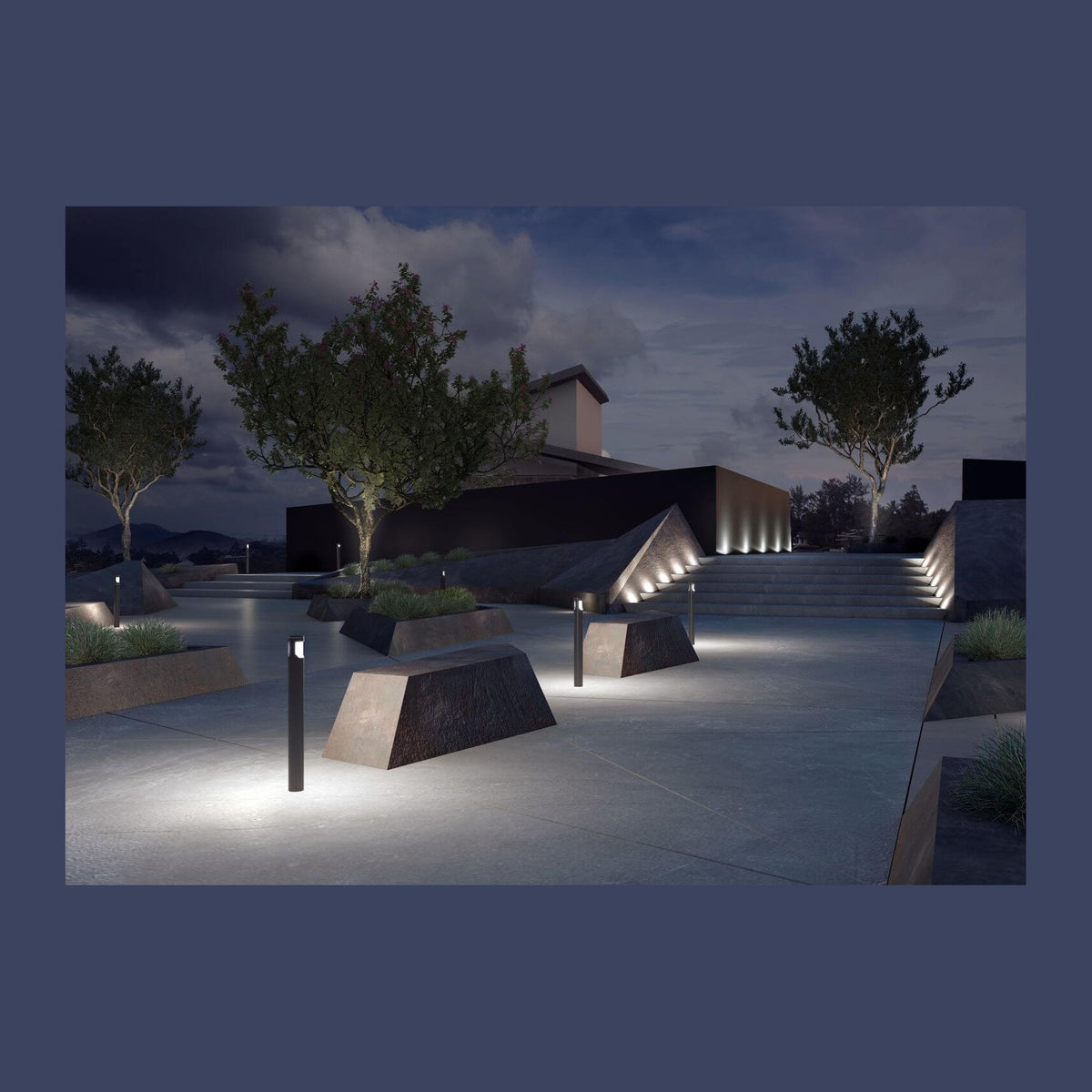 Borne extérieure Graphit anthracite (1402LED)