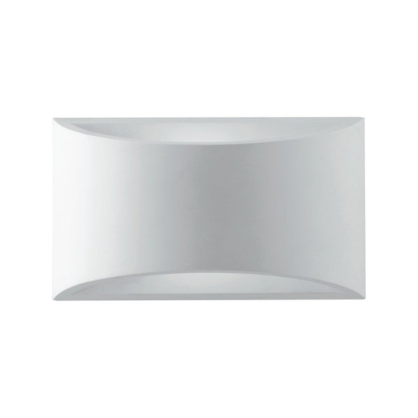 Applique murale Astron blanche, plâtre