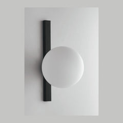 Applique murale Enoire noire, verre, L 28 cm