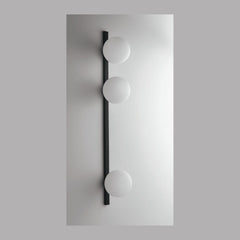 Applique murale Enoire noire, verre, L 90 cm
