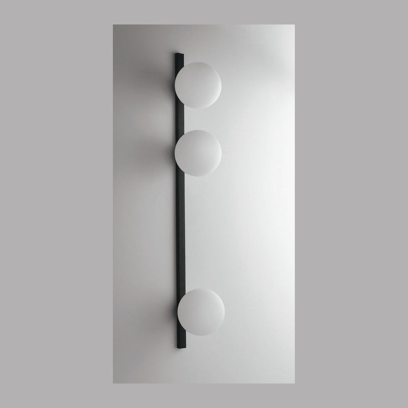 Applique murale Enoire noire, verre, L 90 cm