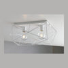 Plafonnier Abraxas blanc, L 60 cm