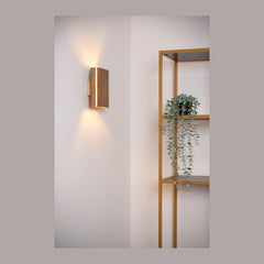 Applique murale Ovalis 2 lumières dorée mat