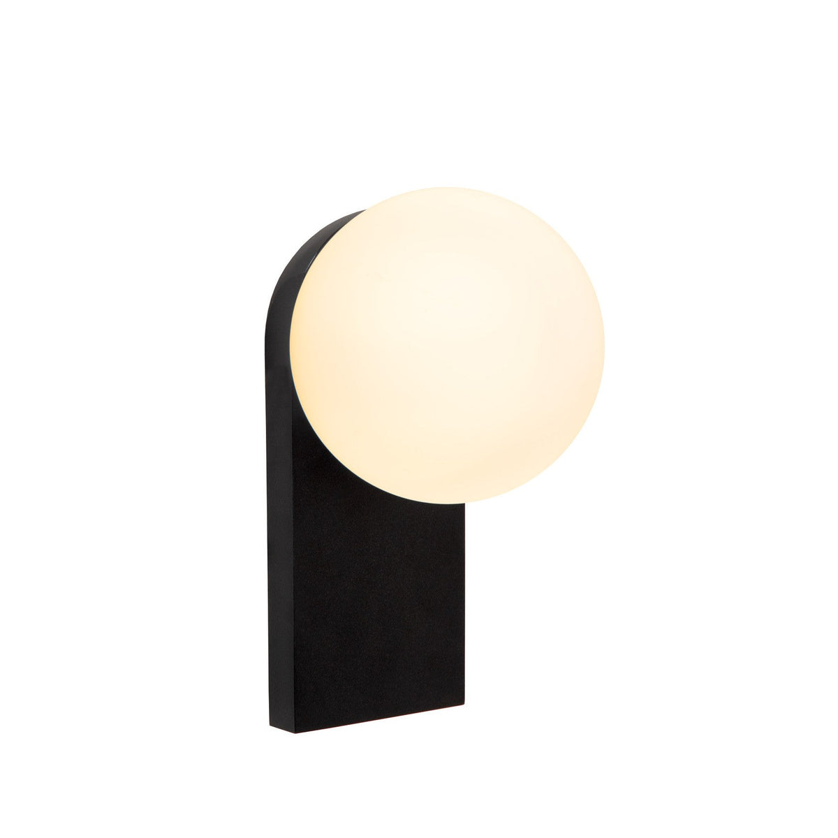 Applique murale Tassa noire, verre