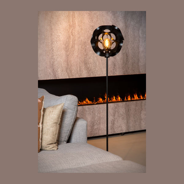 Lampadaire Hannelore noir
