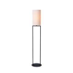 Lampadaire Herman beige et noir, coton