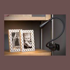 Lampe de bureau Zozy noire, H 53,5 cm