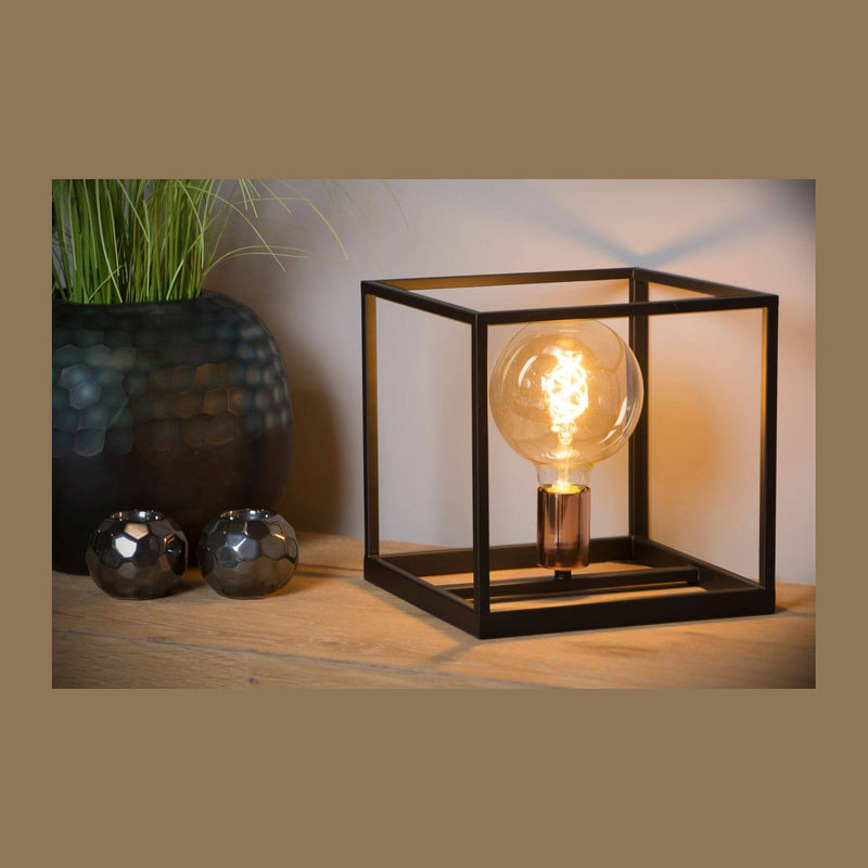 Lampe à poser Arthur noire et cuivrée