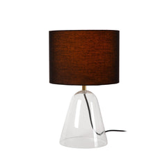 Lampe à poser Campana transparente, tissu, H 36,5 cm