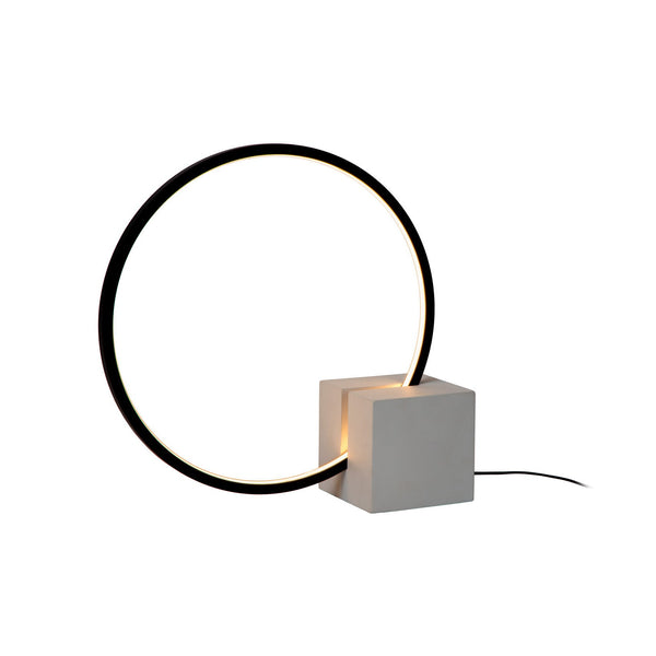 Lampe à poser Cirkelis noire, H 32 cm