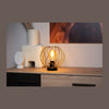Lampe à poser Danza dorée mat et noire