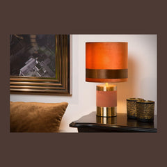 Lampe à poser Extravaganza Frizzle marron, coton
