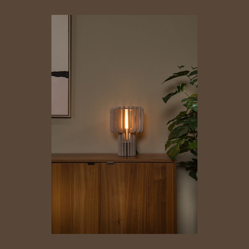 Lampe à poser Rollo taupe