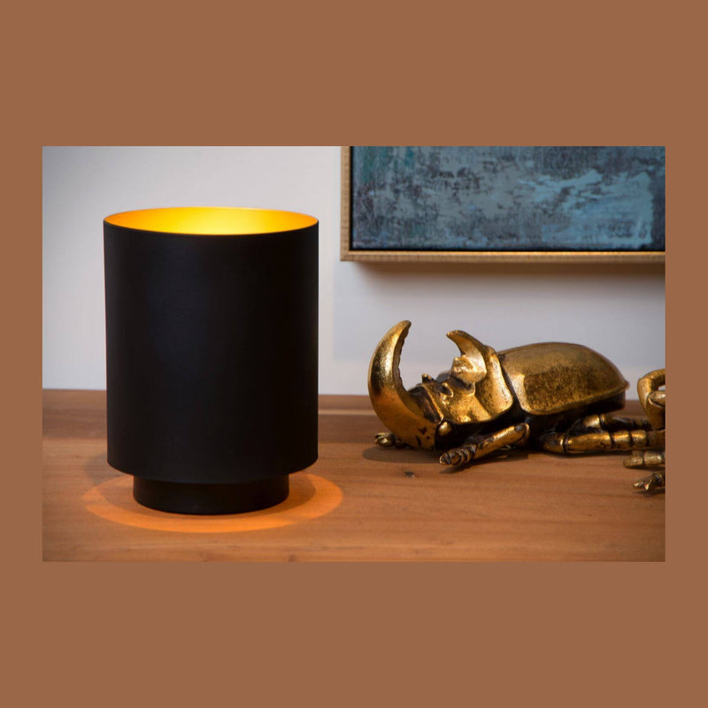 Lampe à poser Suzy noire et dorée mat (45588/01/30)