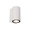 Applique extérieure Akra blanche, H 10 cm