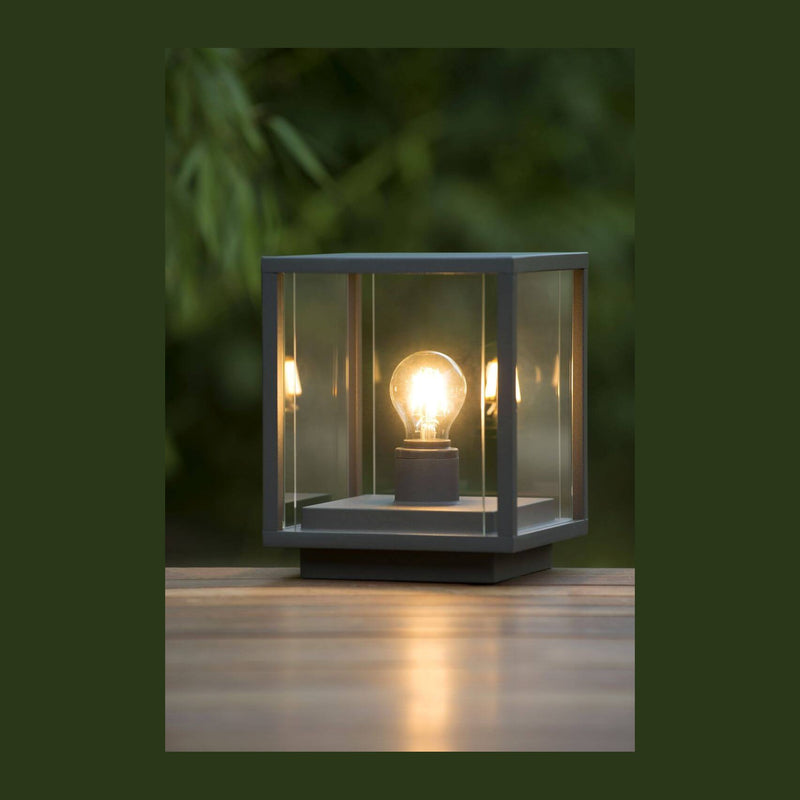 Borne extérieure Claire anthracite, verre