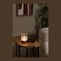 Lampe extérieure Lili noire et chromée
