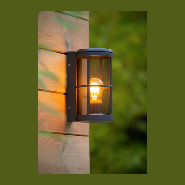 Applique extérieure Navi anthracite et marron