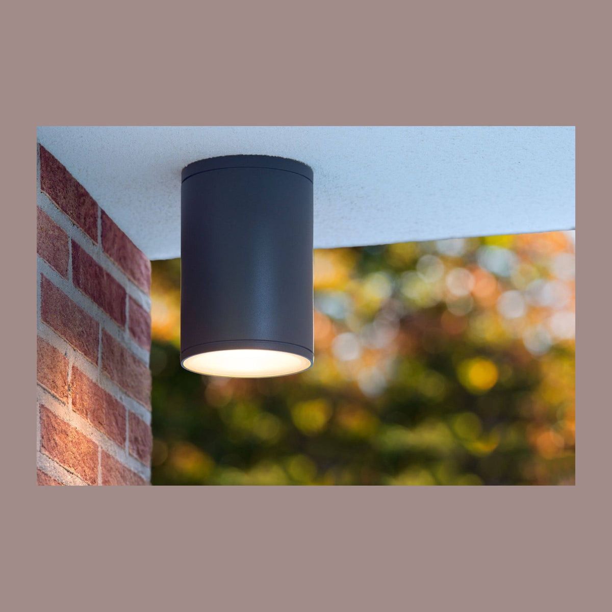 Plafonnier extérieur Tubix anthracite