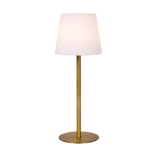 Lampe extérieure Tyon dorée mat et opale (13816/02/02)