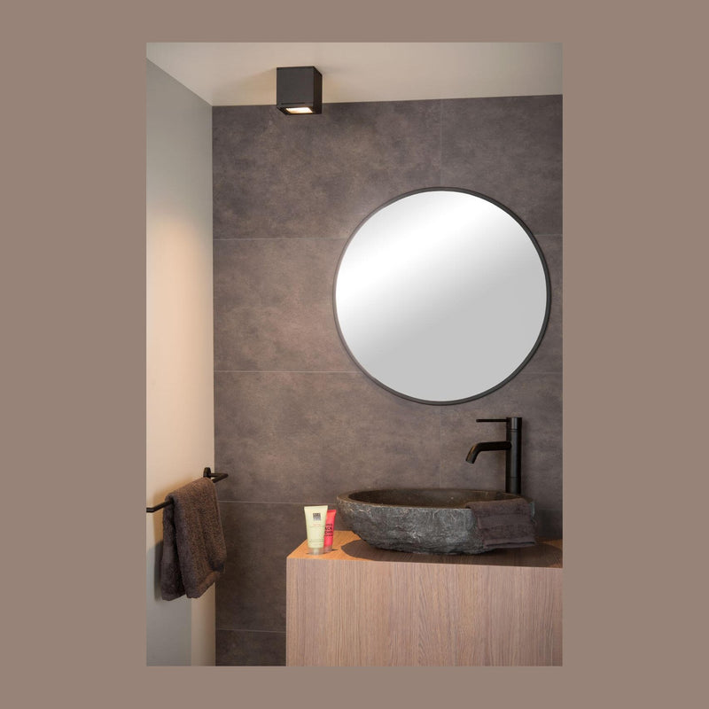 Plafonnier Aven noir, H 9,6 cm