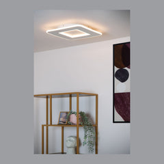 Plafonnier Axelle blanc, L 39,4 cm