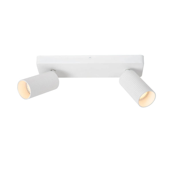 Plafonnier Clubs 2 lumières blanc