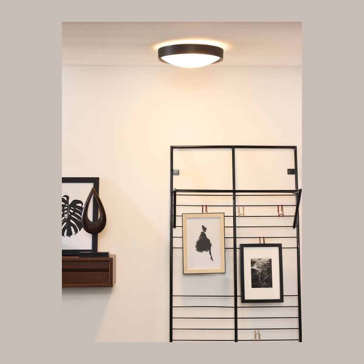 Plafonnier LEX 2 lumières noir
