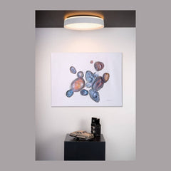 Plafonnier Nuria blanc, Ø 40 cm