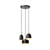 Suspension Chayanne 3 lumières noire