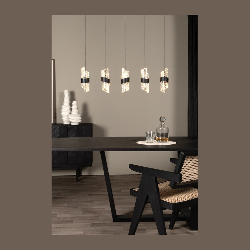 Suspension luminaire | Kligande Noire L 84 cm
