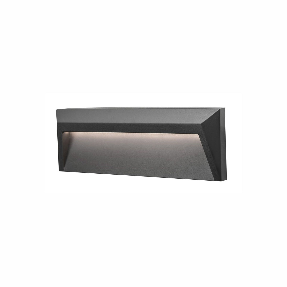 Applique extérieure Luton grise, L 23 cm