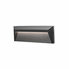 Applique extérieure Luton grise, L 23 cm