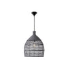 Suspension Destin grise, rotin (9586702)