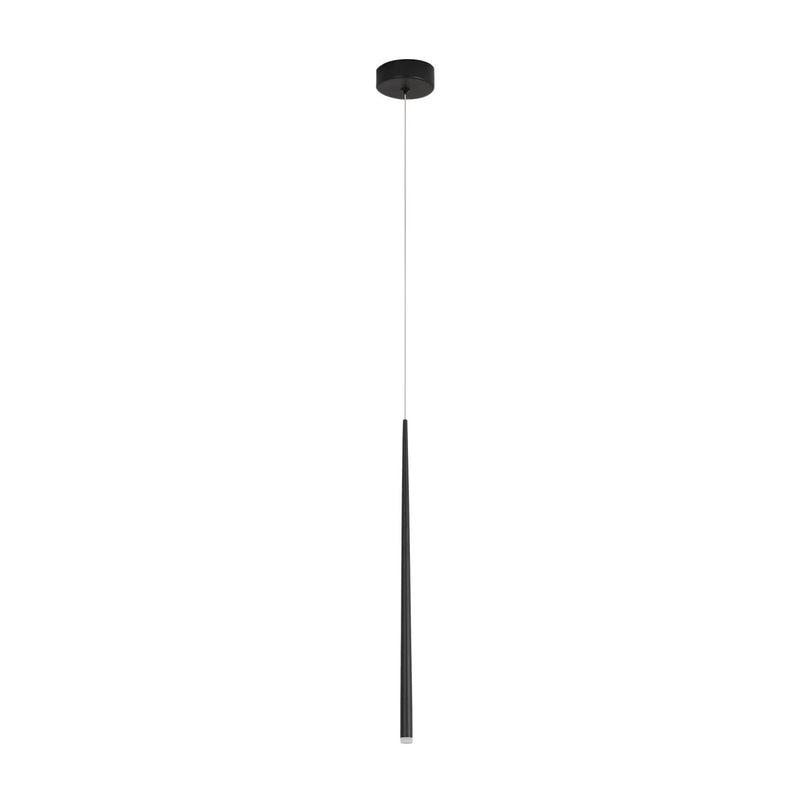 Suspension Giono noire, H 180 cm