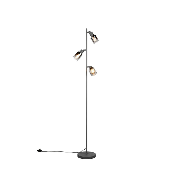 Lampadaire Cadiz 3 lumières noir mat