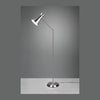 Lampadaire Enzo nickel satiné