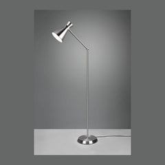 Lampadaire Enzo nickel satiné