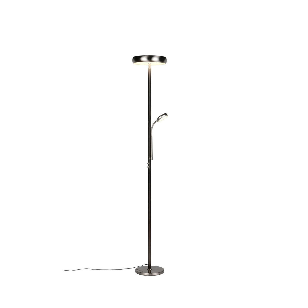 Lampadaire Palermo nickel satiné