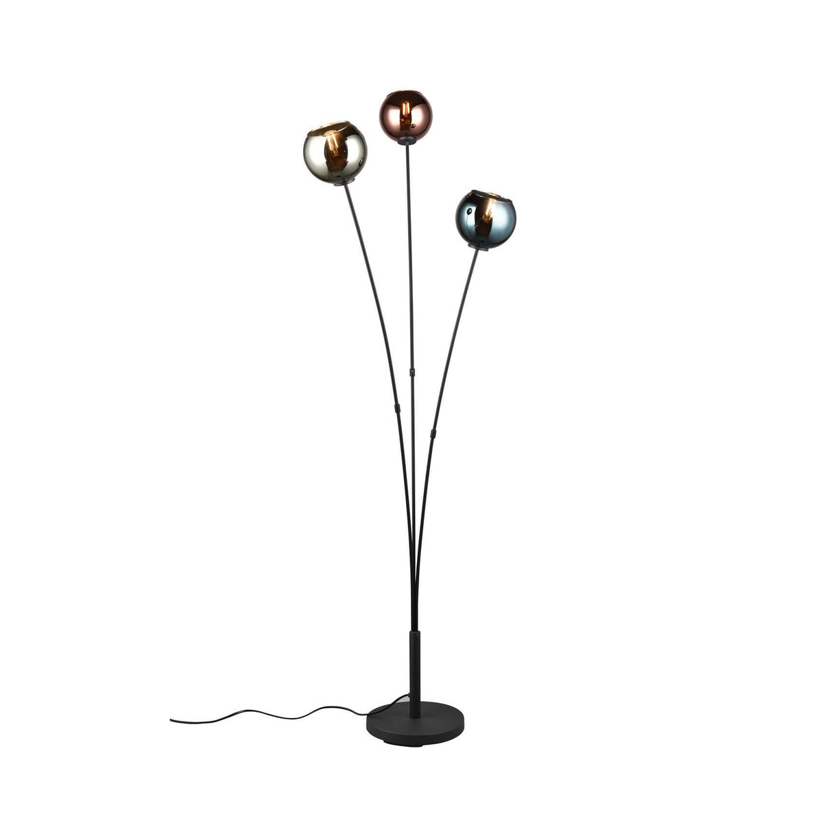 Lampadaire Sheldon 3 lumières multicolore