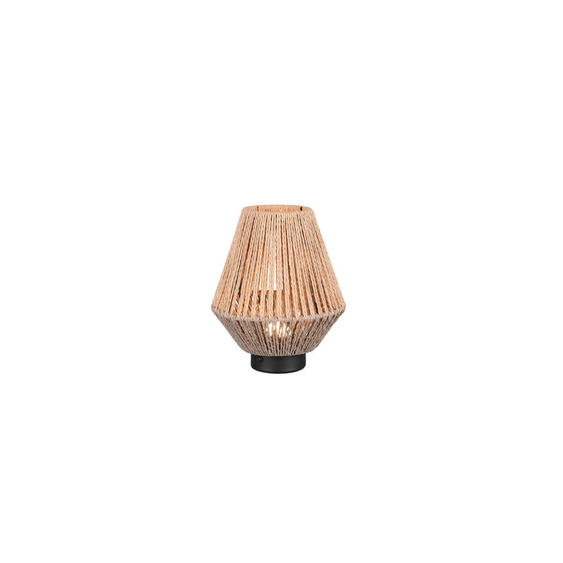 Lampe à poser Lira marron, papier