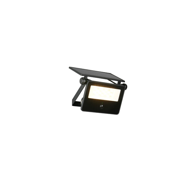 Applique extérieure Moura noire mat, H 15,5 cm