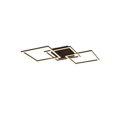 Plafonnier Trail noir mat, L 74,5 cm