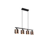 Suspension Jason 4 lumières bronze