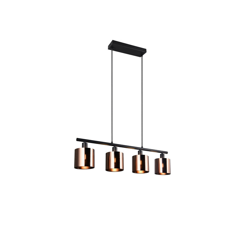 Suspension Jason 4 lumières bronze
