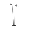 Lampadaire Bling noir, H 140 cm
