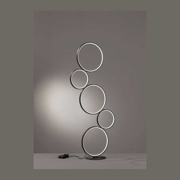 Lampadaire Rondo noir mat
