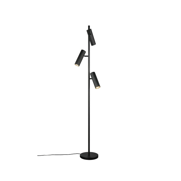 Lampadaire Soka 3 lumières noir mat