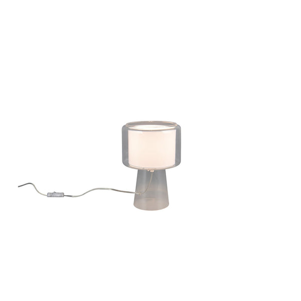 Lampe à poser Rocka transparente, verre